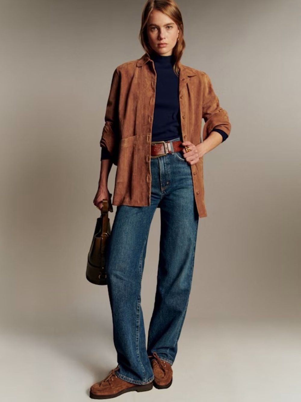 Sezane Will Suede Jacket